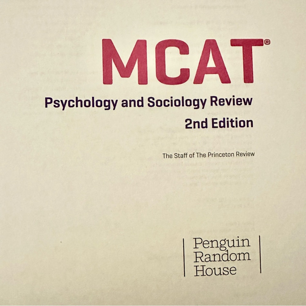 The Princeton Review MCAT Psychology & Sociology Review 2nd Edition Book 3Tests - Picture 9 of 11